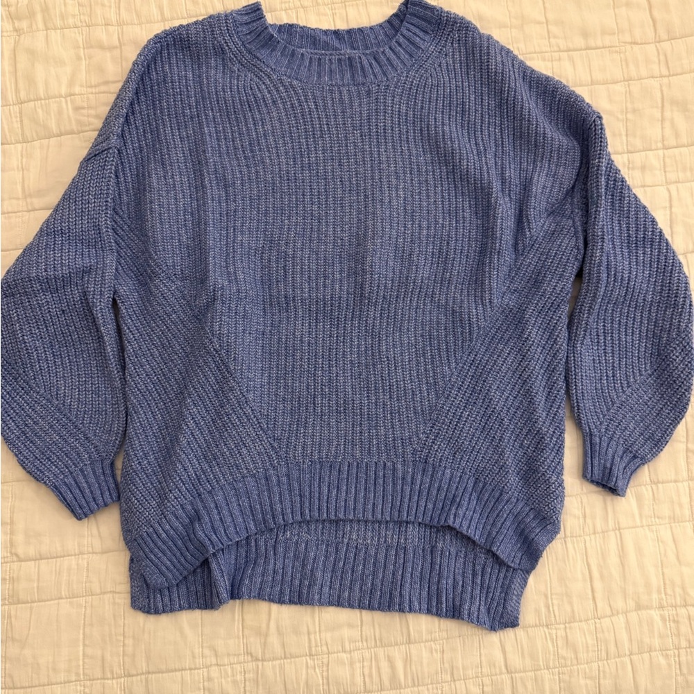 American Eagle Outfitters Blue Crew Neck Sweater